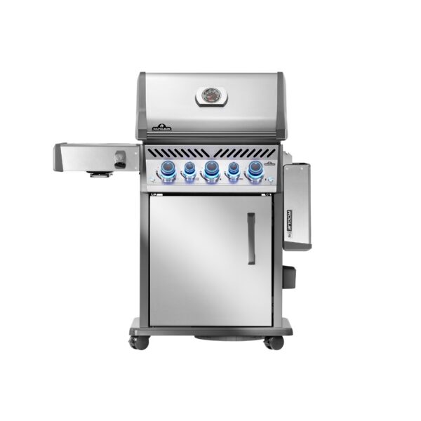 Napoleon Rogue® PRO-S 425 Edelstahl Seitentisch ab runter geklappt platzsparend RPS425RSIBPSS